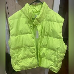 Neon yellow vest jacket